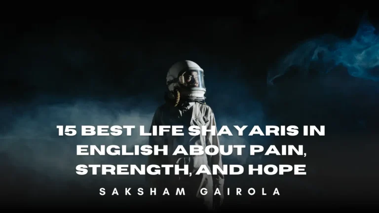 15 Best Life Shayaris in English About Pain, Strength, and Hope
