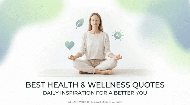 Best 150+ Health and Wellness Quotes to Inspire a Happier, Healthier Life | WebzineWorld