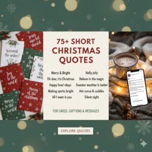 75+ Short Christmas Quotes for Cards, Captions & Messages