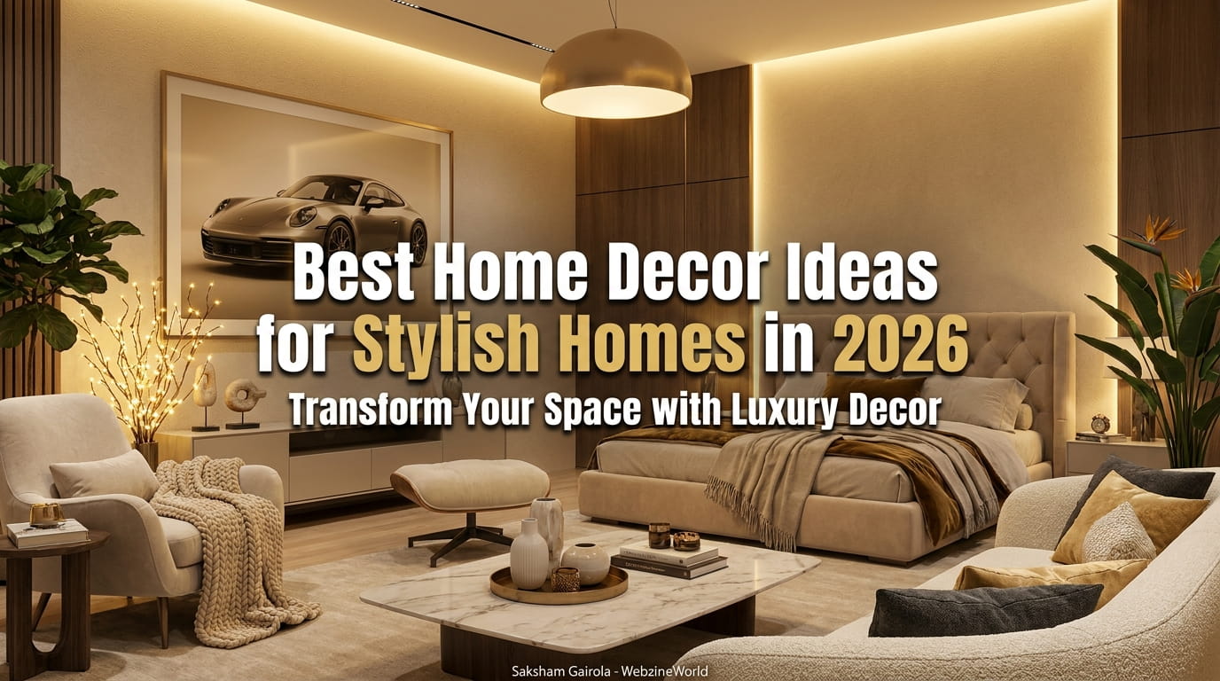 Best Home Decor Ideas for Stylish Homes in 2026 - webzineworld