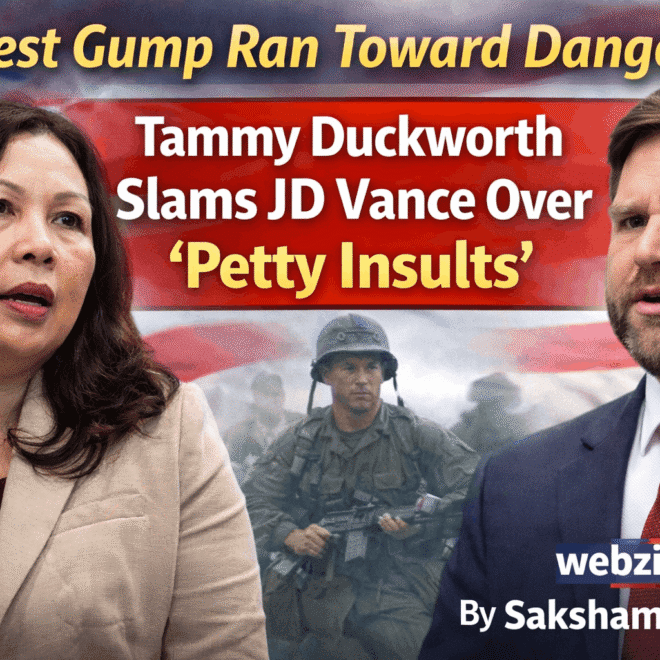 ‘Forrest Gump ran toward danger’: Tammy Duckworth slams JD Vance over ‘petty insults’