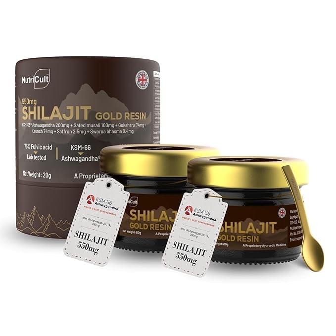 Nutricult Himalayan Shilajit Gummies with Ashwagandha and Gokshura